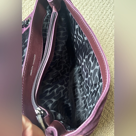 Rebecca Minkoff Edie Suede Flap Shoulder Bag with Celestial Studs - Picture 10 of 16